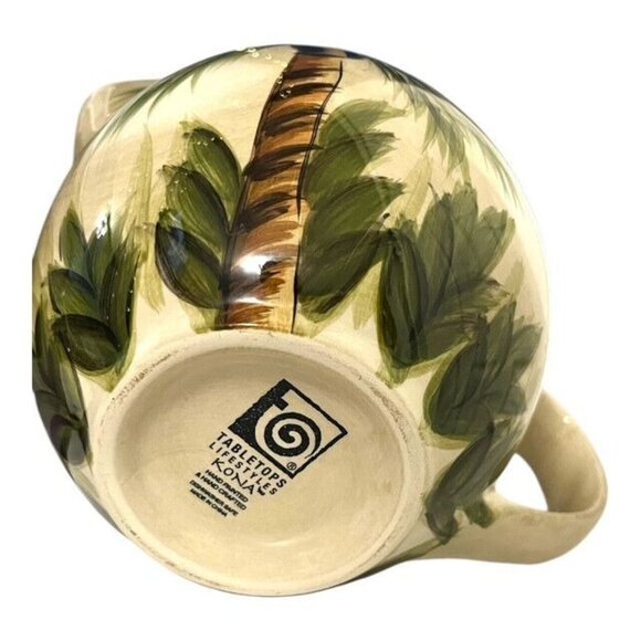 Ceramic Creamer Kona by Tabletops Lifestyles Handpainted DISCONTINUED - Picture 3 of 6